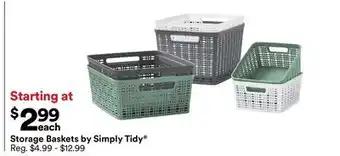 Michaels Storage Baskets by Simply Tidy offer