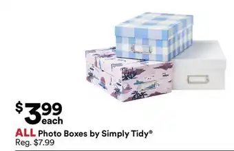 Michaels ALL photo Boxes by Simply Tidy offer