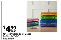 Michaels 12 x 12 Scrapbook Cases by Simply Tidy offer