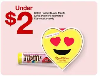 Target Select Russell Stover, M & M' s Minis and more Valentine's Day novelty candy offer