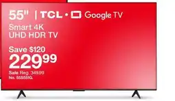 Target TCL 55 Smart 4K UHD HDR TV offer