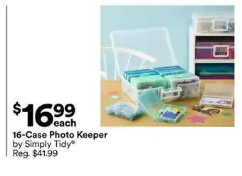 Michaels 16-Case photo Keeper by Simply Tidy offer