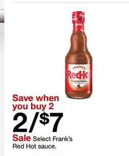 Target Select Frank's Red Hot sauce offer