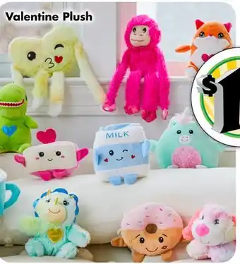 Dollar Tree Valentine Plush offer