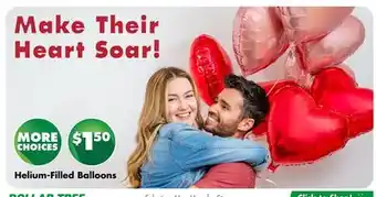 Dollar Tree Helium-Filled Balloons offer