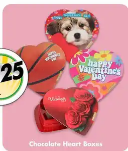 Dollar Tree Chocolate Heart Boxes offer