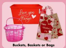 Dollar Tree Buckets, Baskets or Bags offer