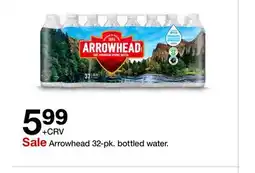 Target Arrowhead 32 - pk. bottled water offer