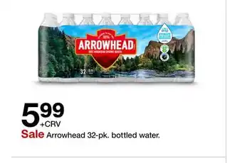 Target Arrowhead 32 - pk. bottled water offer