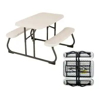 Walmart Lifetime Kid's Picnic Table, Almond (280094) offer