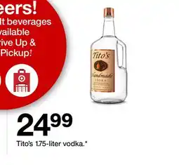 Target Tito's 1.75 - liter vodka offer