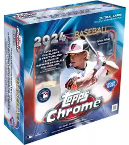 Walmart 2024 Topps Chrome Updates MLB Baseball Trading Cards Mega Box offer