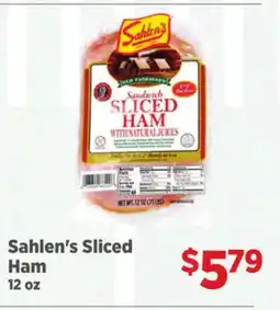 Gordon Food Services Sahlen's Sliced Ham offer