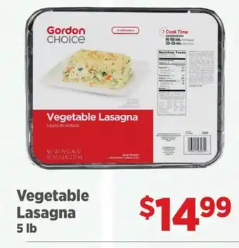 Gordon Food Services Vegetable Lasagna offer