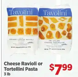 Gordon Food Services Tavolini Cheese Ravioli or Tortellini Pasta offer