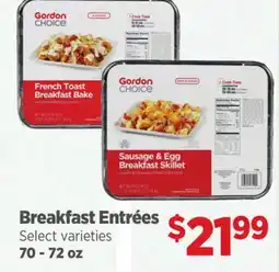 Gordon Food Services Breakfast Entrées offer