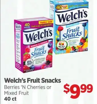 Gordon Food Services Welch's Fruit Snacks Berries 'N Cherries or Fruit offer