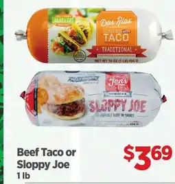 Gordon Food Services Beef Taco or Sloppy Joe offer