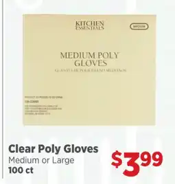 Gordon Food Services Clear Poly Gloves offer