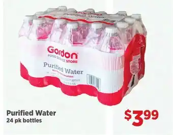 Gordon Food Services Purified Water offer