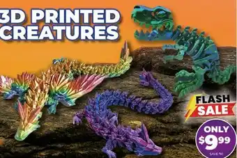 Showcase US 3D PRINTED CREATURES offer