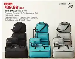 JC Penney Protocol Bowden 5-Pc. Luggage Set offer