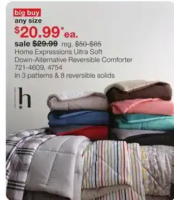 JC Penney Home Expressions Ultra Soft Down-Alternative Reversible Comforter offer