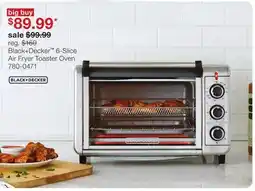 JC Penney Black + Decker 6-Slice Air Fryer Toaster Oven offer