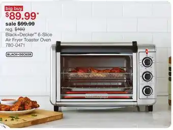 JC Penney Black + Decker 6-Slice Air Fryer Toaster Oven offer