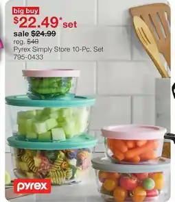 JC Penney Pyrex Simply Store 10-Pc. Set offer