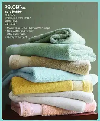 JC Penney Premium Hygrocotton Bath Towel offer