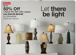 JC Penney Stylecraft Lighting offer