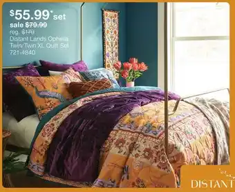 JC Penney Distant Lands Ophelia Twin/Twin XL Quilt Set offer