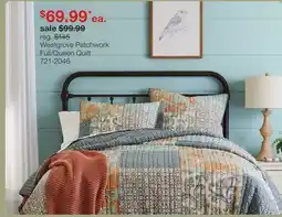 JC Penney Westgrove Patchwork Full/Queen Quilt offer