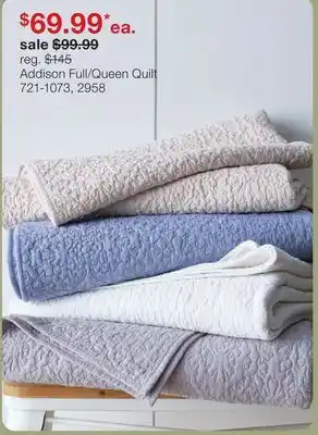 JC Penney Addison Full/Queen Quilt offer