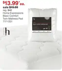 JC Penney Home Expressions Basic Comfort Twin Mattress Pad offer