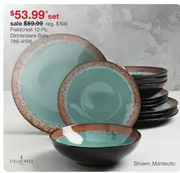 JC Penney Fieldcrest 12-Pc. Dinnerware Sets offer