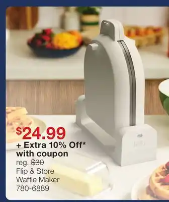 JC Penney Flip & Store Waffle Maker offer