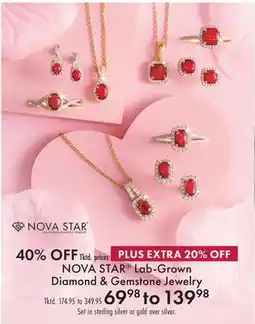 Boscov's NOVA STAR Lab-Grown Diamond & Gemstone Jewelry offer