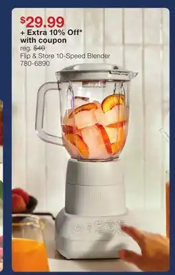 JC Penney Flip & Store 10-Speed Blender offer