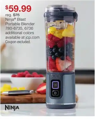 JC Penney Ninja Blast Portable Blender offer