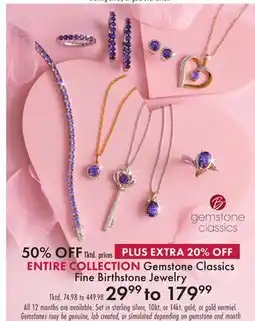 Boscov's Gemstone Classics Fine Birthstone Jewelry offer