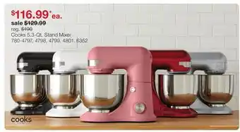 JC Penney Cooks 5.3-Qt. Stand Mixer offer