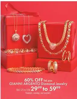 Boscov's GIANNI ARGENTO Diamond Jewelry offer