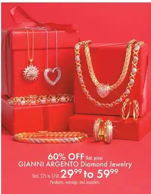 Boscov's GIANNI ARGENTO Diamond Jewelry offer