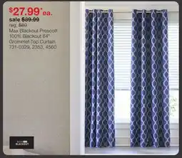 JC Penney Max Blackout Prescott 100% Blackout 84 Grommet-Top Curtain offer