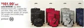 JC Penney Protocol Court 5-Pc. Luggage Set offer