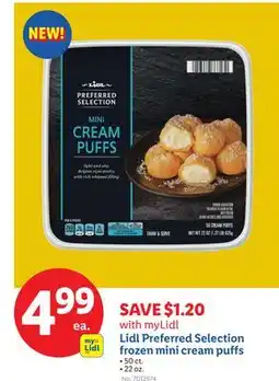 Lidl Lidl Preferred Selection frozen mini cream puffs offer