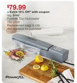 JC Penney PowerXL Duo Nutrisealer offer