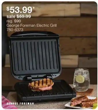 JC Penney George Foreman Electric Grill offer